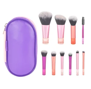 Face Makeup Brush Set for Foundation Blush & Eyeshadow Synthetic Fiber