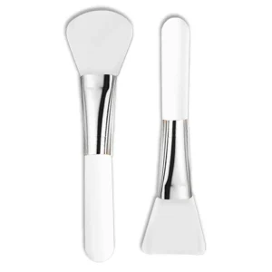 Face Mask Fan Brush Applicator Soft Silicone Plastic Handle Esthetician Cosmetic Makeup Tools for Concealer & Lip Balm