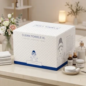 Face Towel Disposable 80% Lyocell 20% Cotton Comfortable Eco-Friendly Face Biodegradable Clean Face Towel
