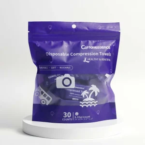 Face Wipe Towel Private Label Disposable Compressed Eco Friendly Cotton Nonwoven Quick Dry Antimicrobial Home Camping Travel