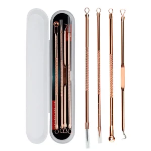 Facial Cleaning Tool Blackhead Pimple Acne Extractor Remover Kit Pointy Head Acne Pimple Nose Blackhead Remover