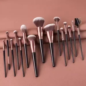 Facial Makeup Brush Set with Custom logo Soft Hair Powder Blush Foundation Highlight Eyeshadow Eyebrow Comb Lip Daily Makeup Kit