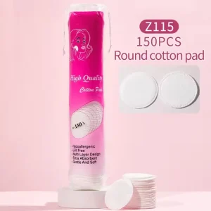Facial Nail Polish Removal Absorbent Soft Lint-Free Makeup Remover Cotton Pads for Face Cosmetic Rounds