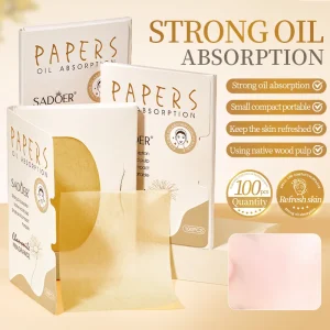 Facial Oil Absorbing Paper for Chamomile Fragrance Oil Cleansing Care Custom Logo 100 Pieces