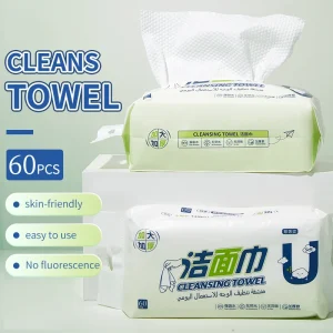 Facial Towels 20cm Soft and Absorbent Bath Towels for Facial Cleansing Skincare Portable Square Disposable Face Dry Hair Towel