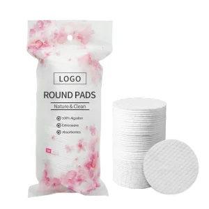 Factory 100% Cotton Disposable Cosmetic Pads Round Makeup Remover Pad with Plain Two Sides Facial Cotton Face Pad