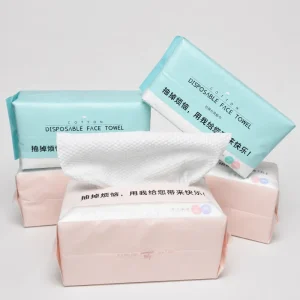 Factory 100% Viscose Disposable Cotton Facial Tissue Soft Pack Nonwoven Paper Towels for Home Use Face Washcloths