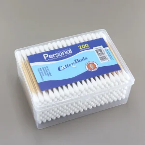 Factory 200pcs Cotton Swabs Bamboo Stick Qtips High Quality Ear Cleaning Cotton Ear Buds