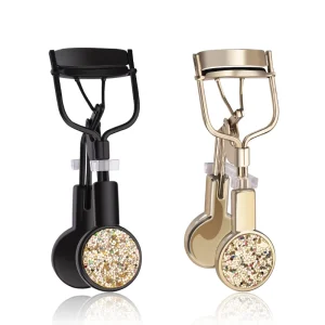 Factory Black Gold Glitter Stainless Steel Customable Luxury Eye Lash Curler Eyelash Curler for Eye Makeup
