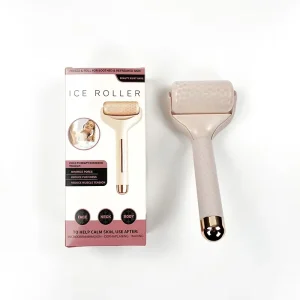 Factory Bulk Stock Portable Silicone Jade Roller Natural Cool Face Body Massage Tool Anti-Aging Facelift Cool Face Body