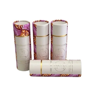 Factory Custom Designed Paper Tube for Perfume Essential Oils Craft Use for Loose Powder Face Cream Mascara