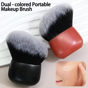 Factory Custom Logo Single Brush Blush Loose Traceless Foundation Portable Soft Bristled Makeup Brush