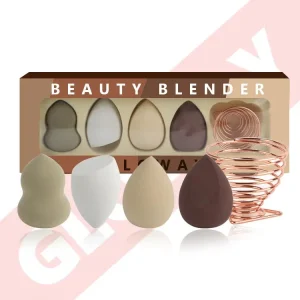 Factory Custom Private Logo a Grade Super Soft Beauty Makeup Blender Sponge Set Vegan Makeup Sponge With Holder