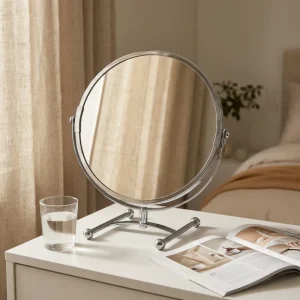 Factory Customization Makeup Mirror and Metal Vanity Mirror Table Top Cosmetic Round Magnifying Table Mirror