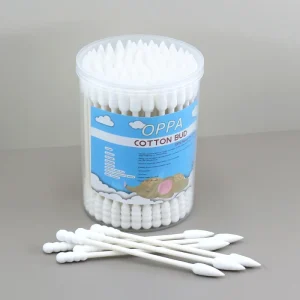 Factory Customize Tapered Cotton Swab Paper Stick Coton Tige Spiral End Qtips High Quality Cosmetic Remove Cotton Buds