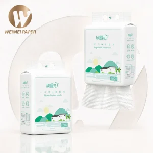 Factory Direct Cotton Face Towels Hangable Disposable Soft Highly Absorbent 1-Ply Bottom Dispensing