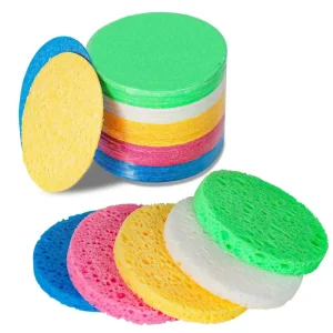 Factory Direct High Quality Custom Compressed Cellulose Sponge Puffs for Face Beauty Cosmetic