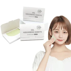 Factory Direct Sale 100 Sheets Box Facial Absorbing Oil Blotting Paper Portable Oil Control Blotting Tissue
