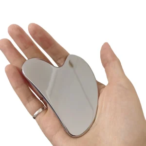 Factory Direct Sales Facial Scraping Body Guasha Massage Tools 420 Stainless Steel Metal Face Gua Sha Board