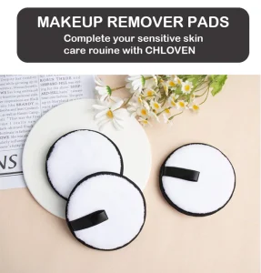 Factory Direct Sales Washable Circular Pattern Facial Cleansing Makeup Removal Sponges Face Powder Puffs Other Beauty Tools