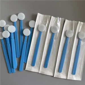 Factory Direct Supply Customized Industrial Washable Cleanroom Cotton Bud with Round Foam Tip Polypropylene Plastic Stick