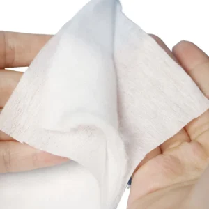 Factory Direct White Lint-Free 3 Layer Spunlace Nonwoven Fabric Roll Cotton Pad 300 GSM Facial Cleansing Makeup Removal Material
