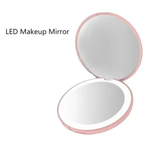 Factory Makeup LED Mirror Mini Pocket Mirror with LED Light