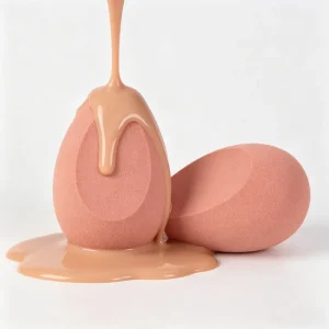 Factory Makeup Sponge Compostable Cosmetic Tools for Liquid & Cream Foundation Seamless Application Beauty Sponge