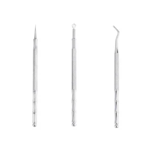 Factory Nail Care Tool Stainless Steel Blackhead Remover & Acne Extractor for Face Beauty Nail Tools