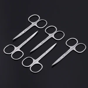 Factory Outlet Stainless Steel Beauty Makeup Scissors Eyelash Trimmer Nose Hair Eyebrow Scissors for Double Eyelid Stickers