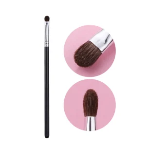 Factory Price Low MOQ Single Customized Eyeshadow Brush Pony Hair Small Detailed Smoky Eye Shade Brush No Logo Bulk