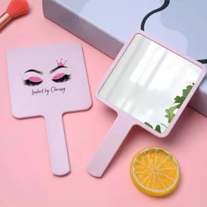 Factory Price Square Handle Hand Mirror Private Label Makeup Mirror