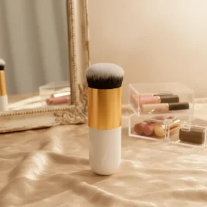 Factory Professional Rose Gold Concealer Face Wooden Handle Small Fat Convenient Beauty Single Makeup Brush Foundation Brush
