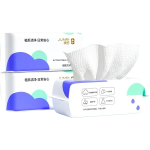 Factory Soft Eco friendly Cotton Disposable Household Face Towel for Hand and Mouth Cleaning