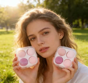 Factory Soft Silicone Beauty Cosmetic Puffs Colorful Non Latex Teardrop Oval Powder Foundation Concealer Blush Free