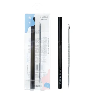 Factory Stainless Steel Acne Needle Facial Skin Care Pimple Extractor Blackhead Remover Tool With Individual Box