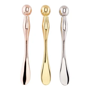 Factory Supply Makeup Face Spoon Gold Metal Eye Cream Applicator Facial Massage Cosmetic Spatula