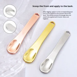 Factory Zinc Alloy Multi-function Cream Spoon Beauty Skin Care Massage Eye & Face Cream Mini Makeup Beauty Spoons