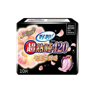 Factory for Sale 420mm High Absorption and Purified Cotton Sanitary Pads Nipkins Towel for Women