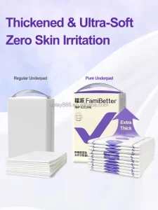 FamiBetter High Quality Adult Nursing Pads Ultra Soft Adult Incontinence Pad for Bedridden Patient Care