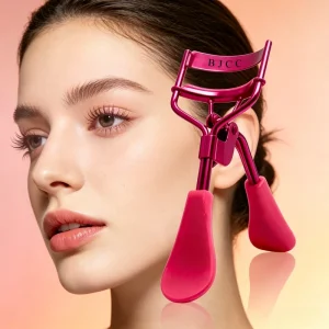 Fashion Chrome Lash Curler Kit Portable Travel Mini Rhinestone Gemstone Design Manufacturer Custom Eye Lash Curler