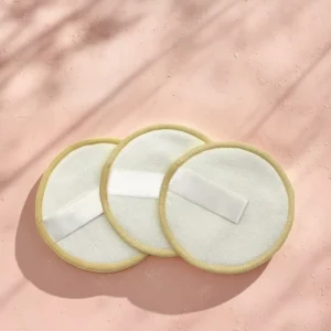 Fashionable Reusable Washable Bamboo Cotton Face Makeup Removal Pad Custom Shape