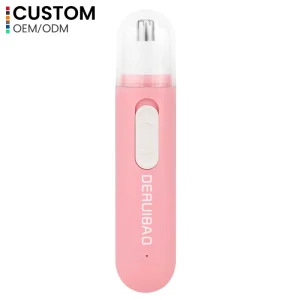 Fast Charging Portable Electric Nose Hair Trimmer 360 Rotating Cutter Head Waterproof Mute Painless Facial Grooming Tool for Men