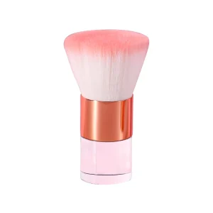 Flat Top Mini Kabuki Foundation Concealer Brush Synthetic Hair Eco friendly Wooden Handle Single Piece Face Makeup