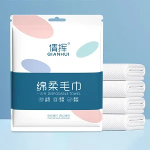 Folding Type Rectangle Shape Eco friendly Portable Hotel Travel Magic Disposable Hair Facial Towel for Travel