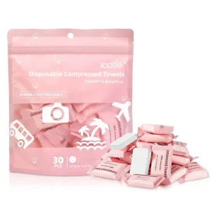 For Amazon Exclusive Disposable Compressed Face Towels Candy Packaging 6 Piece Nonwoven Cross Border Product