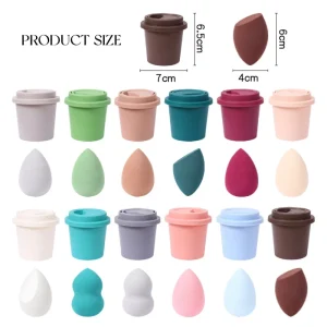 Foundation Concealer Powder Beauty Egg Makeup Sponge Professional Wet Dry Dual Use Face Blending Cosmetic Blender Complete Kit