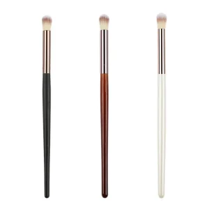 Four color Eyeshadow Blending Brush Single Piece Wooden Handle Synthetic Bristles Nanchang Made Professional Grade Makeup Brush