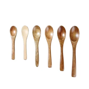 Free Logo Engraved Wood Mini Cosmetic Spoon Face Cream Spatula Facial Cream Scoop
