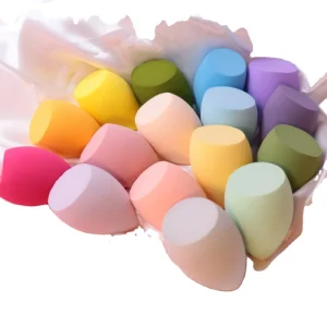 Free Sample Low MOQ Beauty Sponge Blender With Different Colors Opp Bag Set Bulk Set More